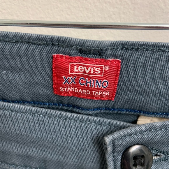 Levi’s XX Chino Standard Taper Stretch Pants Blue Gray Mens 30x30 - Picture 4 of 6